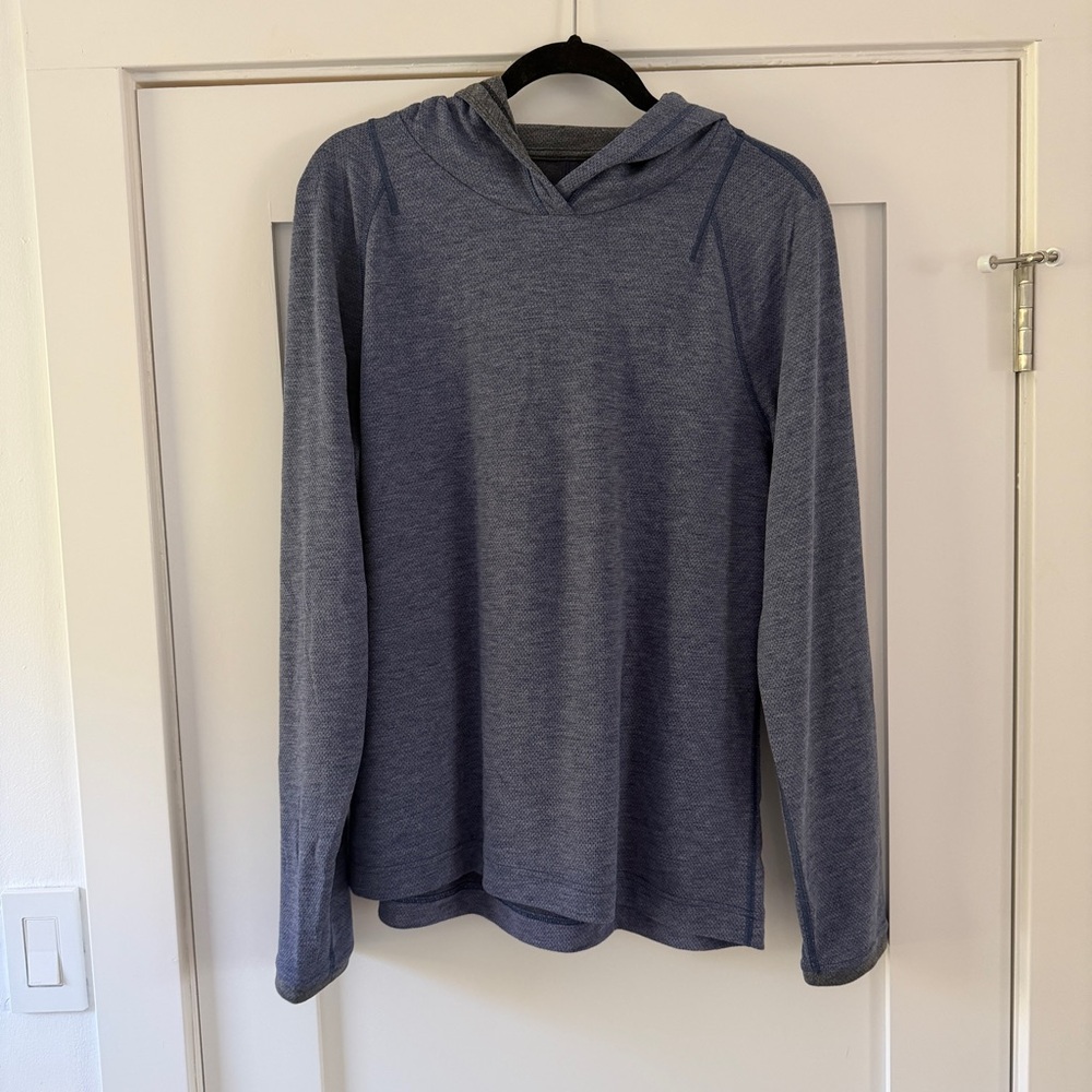 Lululemon Men's Blue Hoodie Reversible Shirt